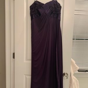 Purple evening dress